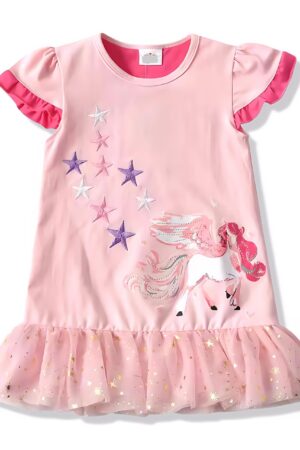 Blusa para niña de manga acampanada T4-5