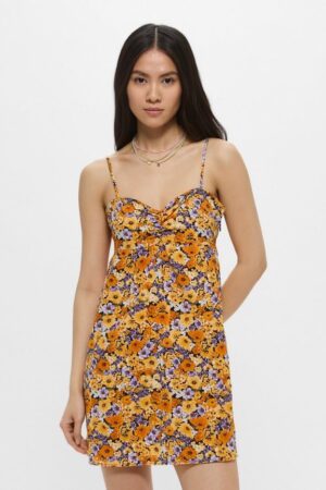 Vestido de verano H&M, naranja XS