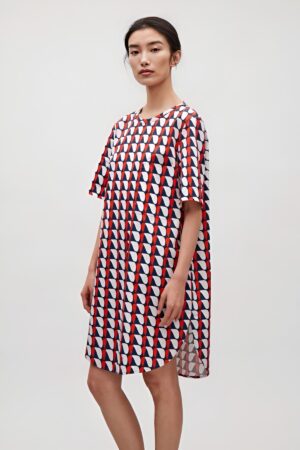 Vestido camisero oversize estampado H&M