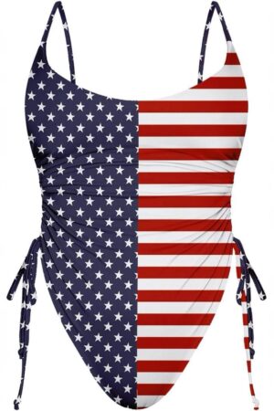 Traje de banño con seño de bandera (T:M)