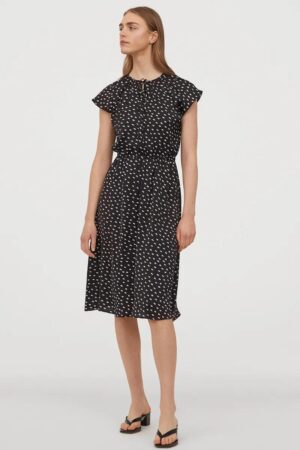 Vestido de puntos H&M (XXS)