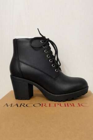 Bota negra de tacón Marco Republic